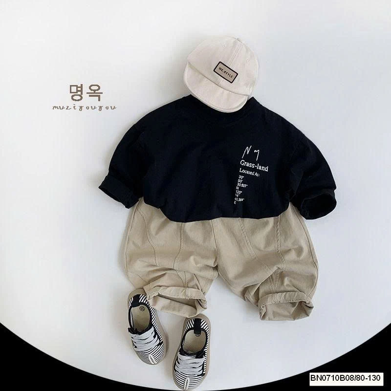 QUẦN BAGGY PHỐI CẠP CHUN MUZIYOUYOU