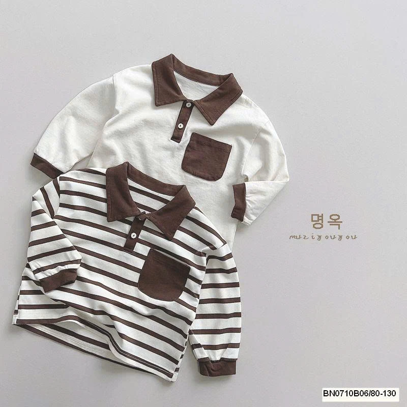 ÁO POLO DÀI TAU TÚI NGỰC  MUZIYOUYOU