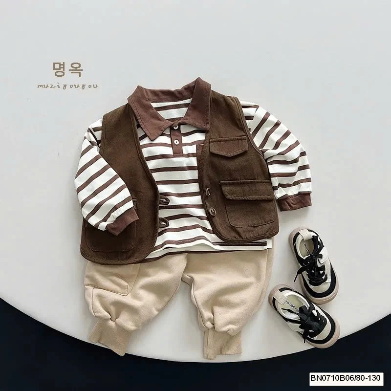 ÁO POLO DÀI TAU TÚI NGỰC  MUZIYOUYOU