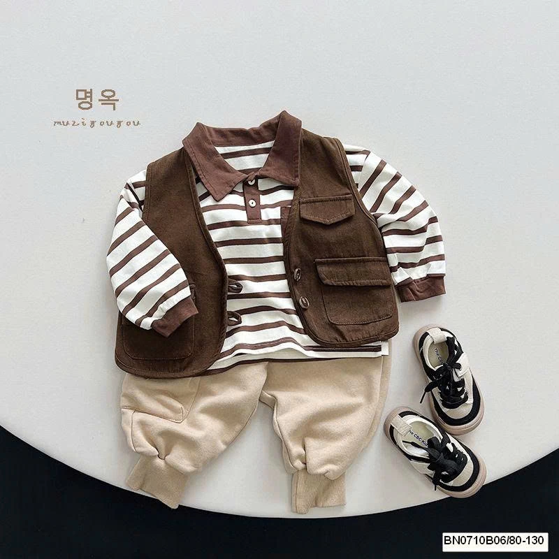 ÁO POLO DÀI TAU TÚI NGỰC  MUZIYOUYOU