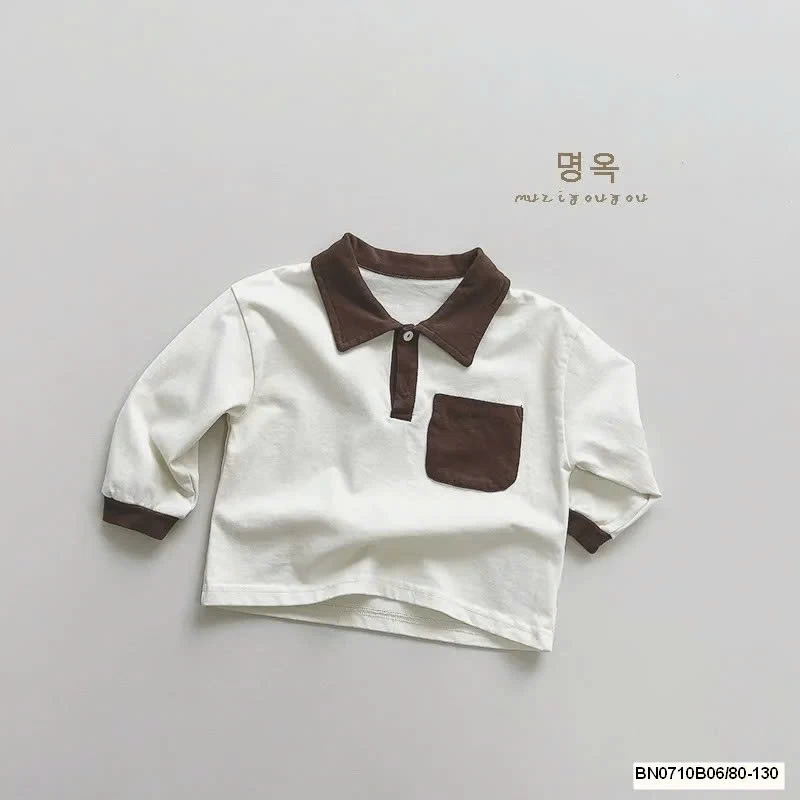 ÁO POLO DÀI TAU TÚI NGỰC  MUZIYOUYOU