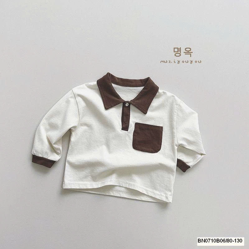 ÁO POLO DÀI TAU TÚI NGỰC  MUZIYOUYOU