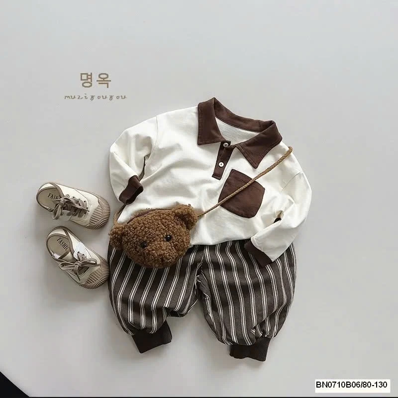 ÁO POLO DÀI TAU TÚI NGỰC  MUZIYOUYOU