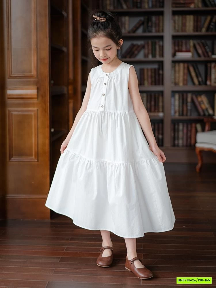 MAXI SÁT NÁCH CỔ TRÒN TRƠN MÀU