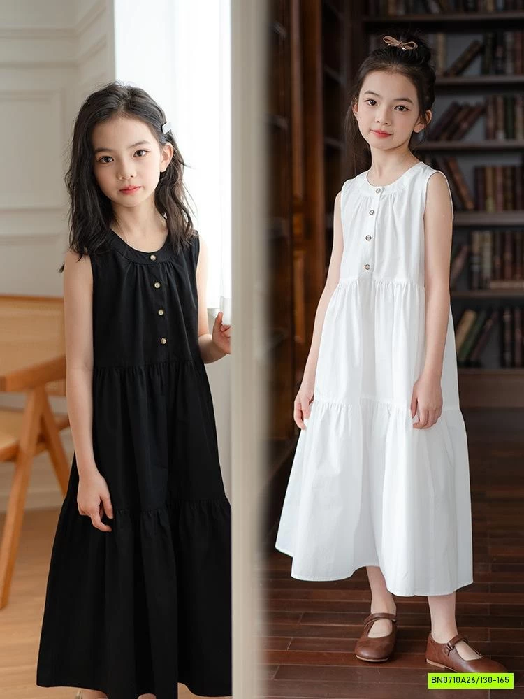 MAXI SÁT NÁCH CỔ TRÒN TRƠN MÀU