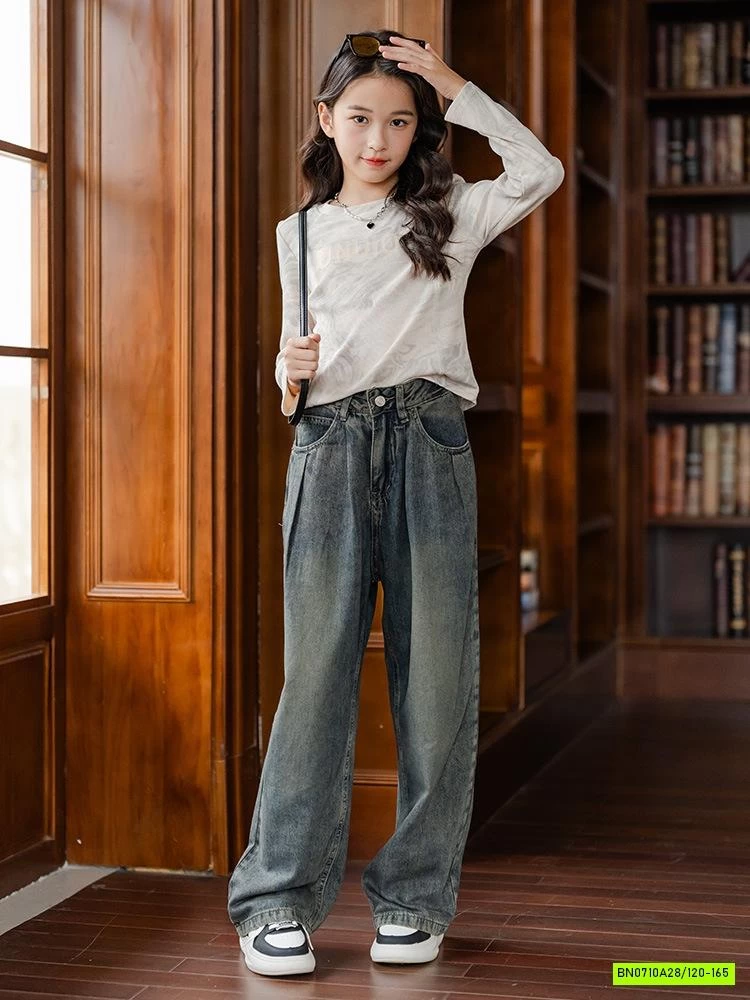 CROPTOP LOANG MIX JEANS SUÔNG