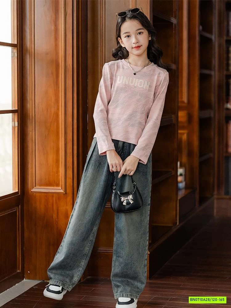 CROPTOP LOANG MIX JEANS SUÔNG