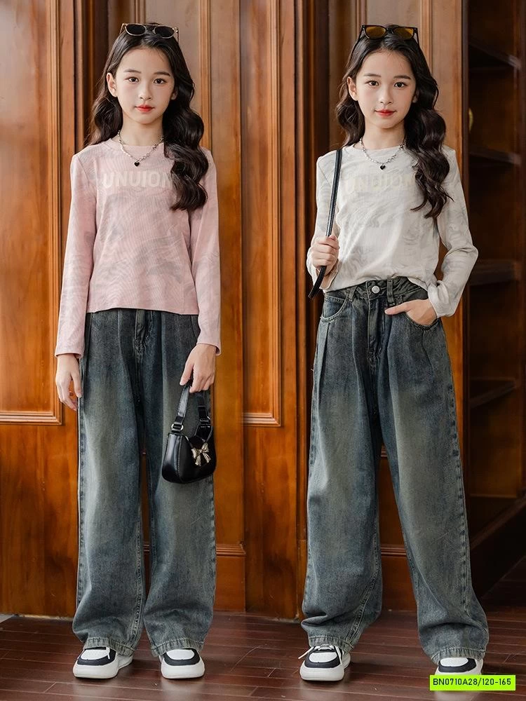 CROPTOP LOANG MIX JEANS SUÔNG