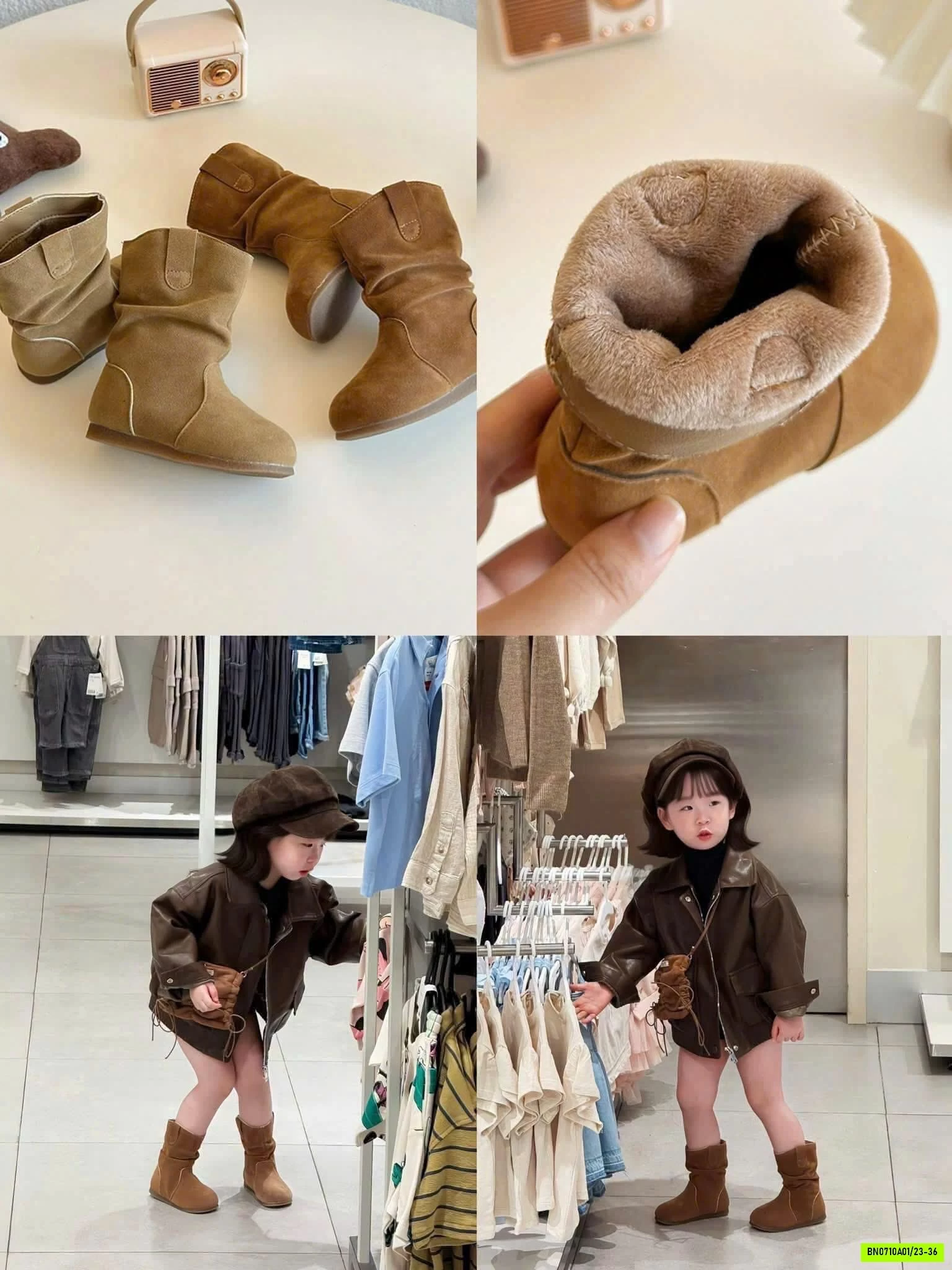 BOOT DA LỘN LÓT LÔNG