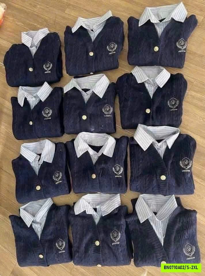 CARDIGAN PHỐI CỔ SƠ MI