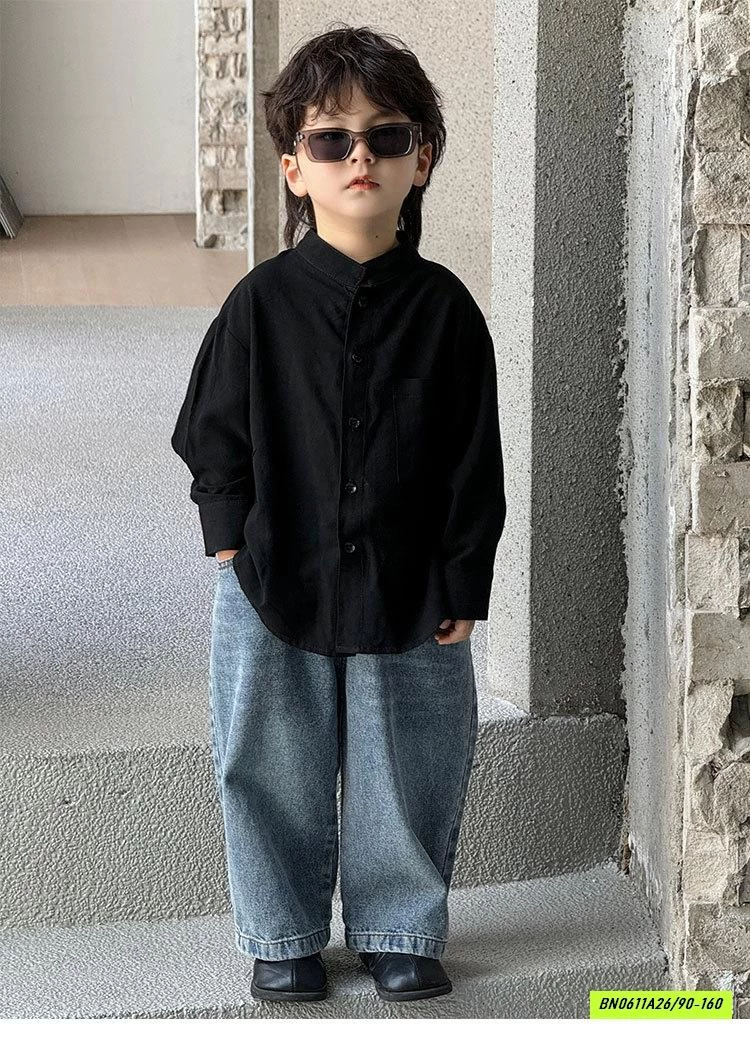 SƠ MI ĐŨI CỔ TRỤ DÀI TAY