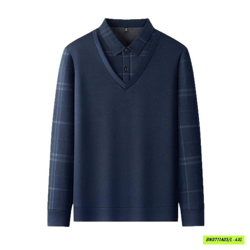 ÁO LEN NAM GIẢ CỔ SƠ MI LÓT LÔNG