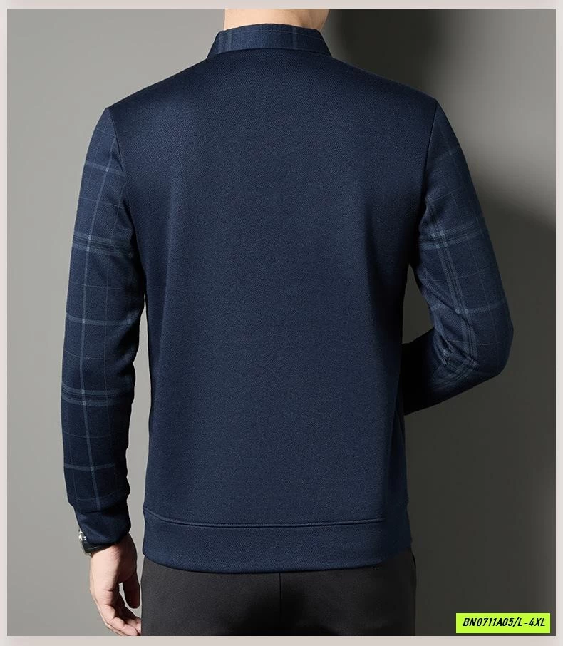 ÁO LEN NAM GIẢ CỔ SƠ MI LÓT LÔNG