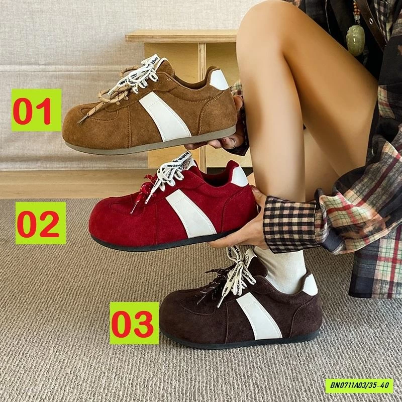 GIÀY THỂ THAO DA LỘN ĐỘN ĐẾ NỮ