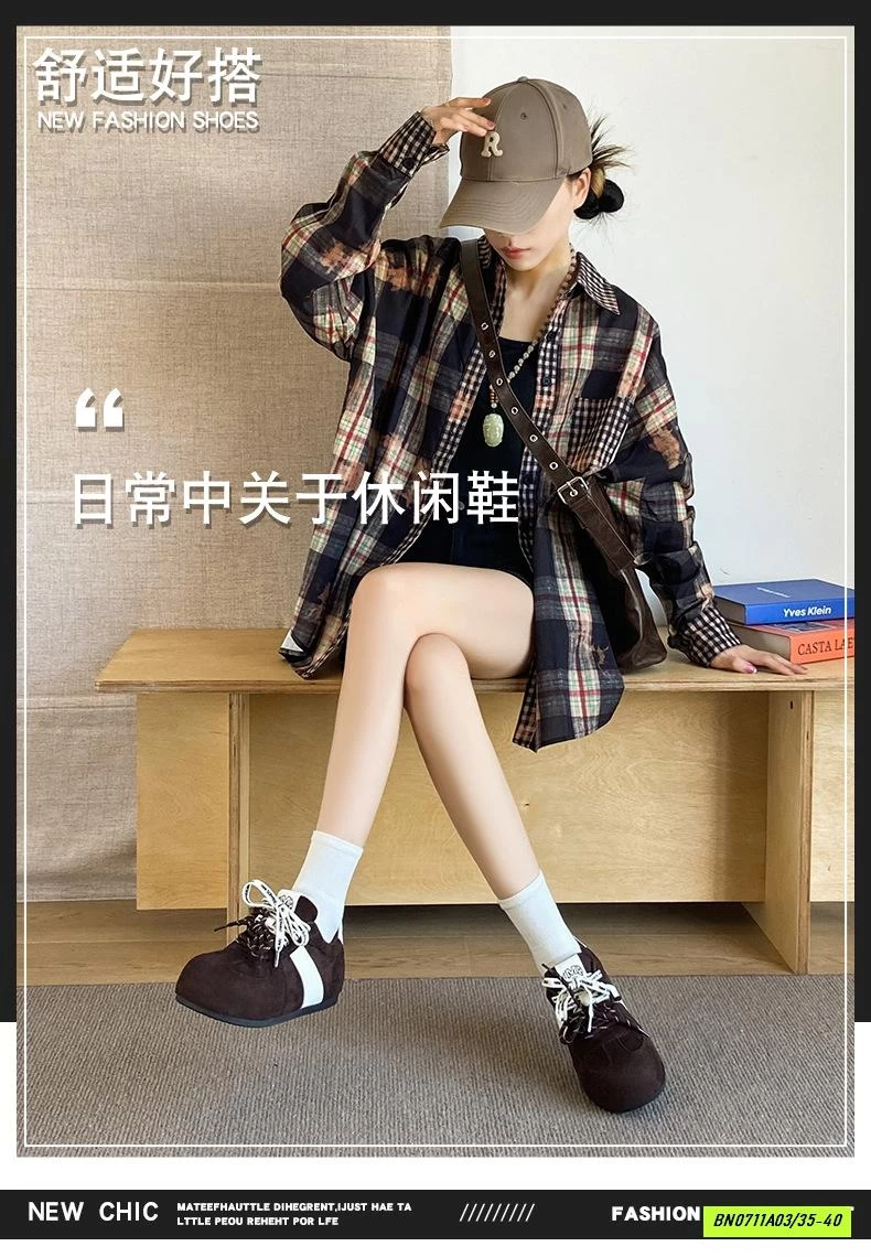 GIÀY THỂ THAO DA LỘN ĐỘN ĐẾ NỮ