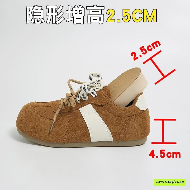 GIÀY THỂ THAO DA LỘN ĐỘN ĐẾ NỮ