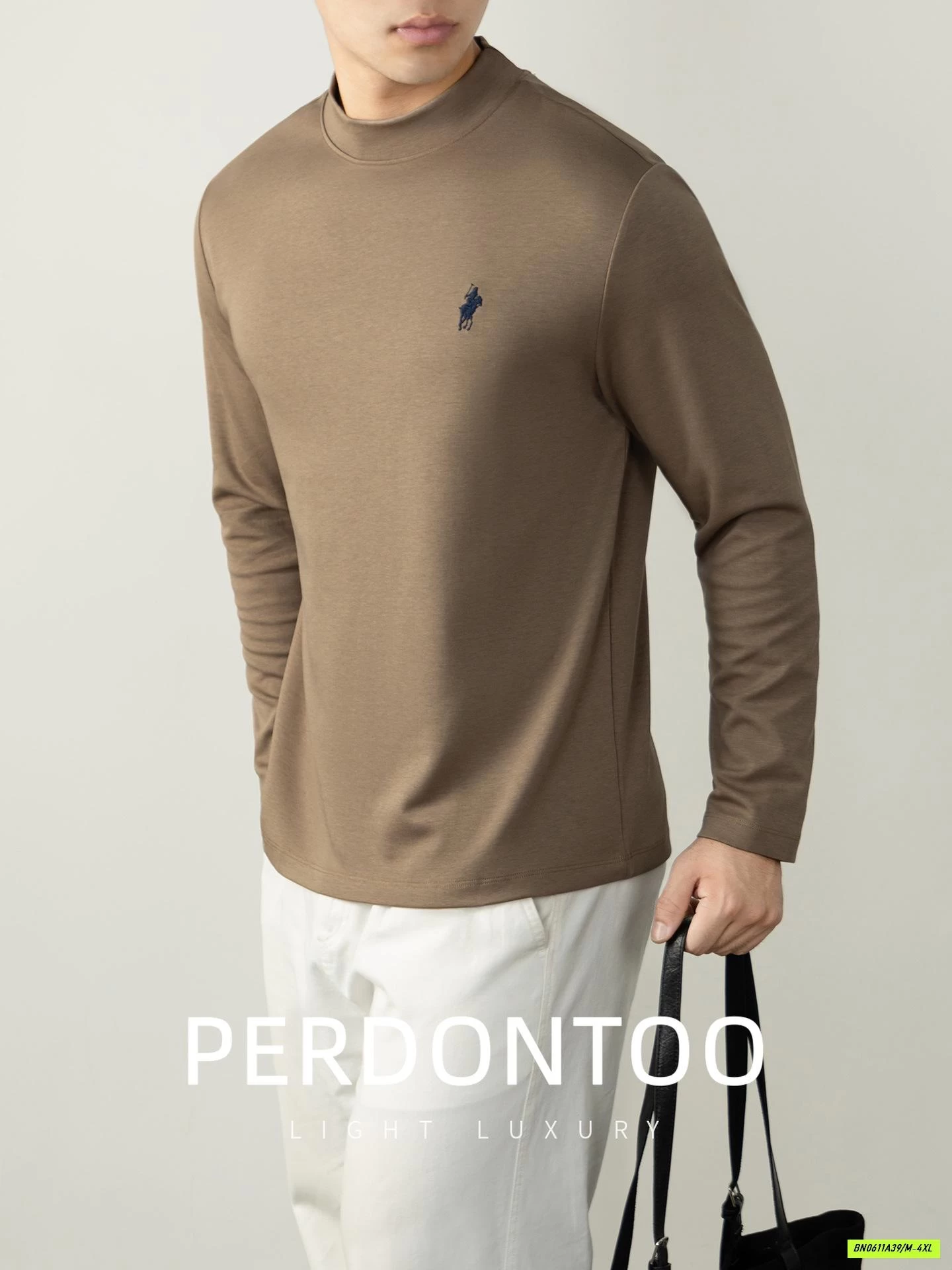 ÁO GIỮ NHIỆT NAM CỔ 3P THÊU LOGO