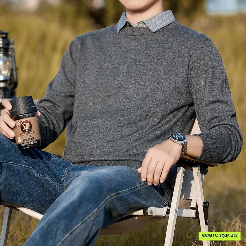 ÁO LEN CAO CẤP CỔ SƠ MI GIẢ 2 LỚP