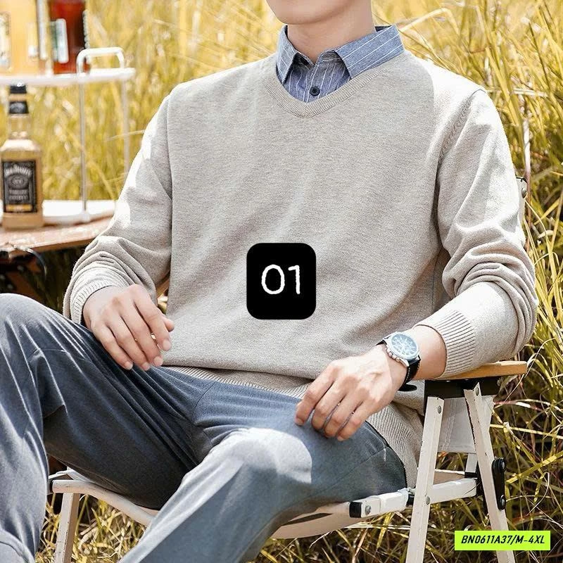 ÁO LEN CAO CẤP CỔ SƠ MI GIẢ 2 LỚP