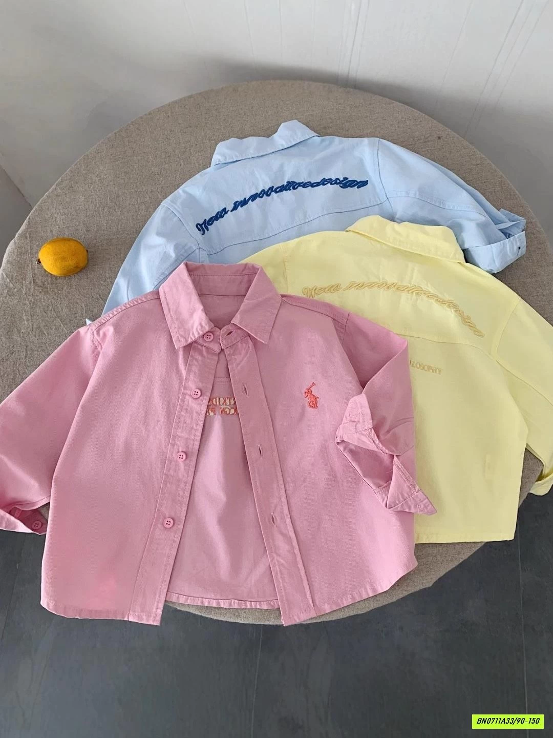 SƠ MI DÀI TAY THÊU