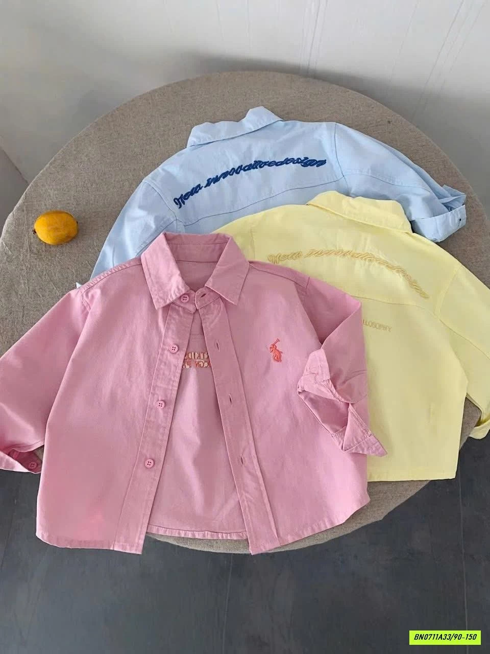 SƠ MI DÀI TAY THÊU