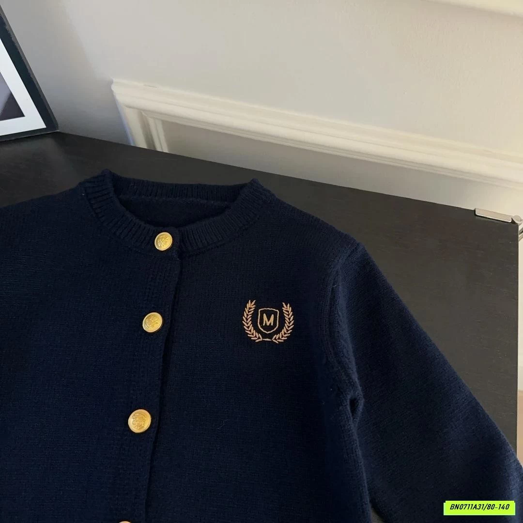 CARDIGAN LEN THAN THÊU LOGO