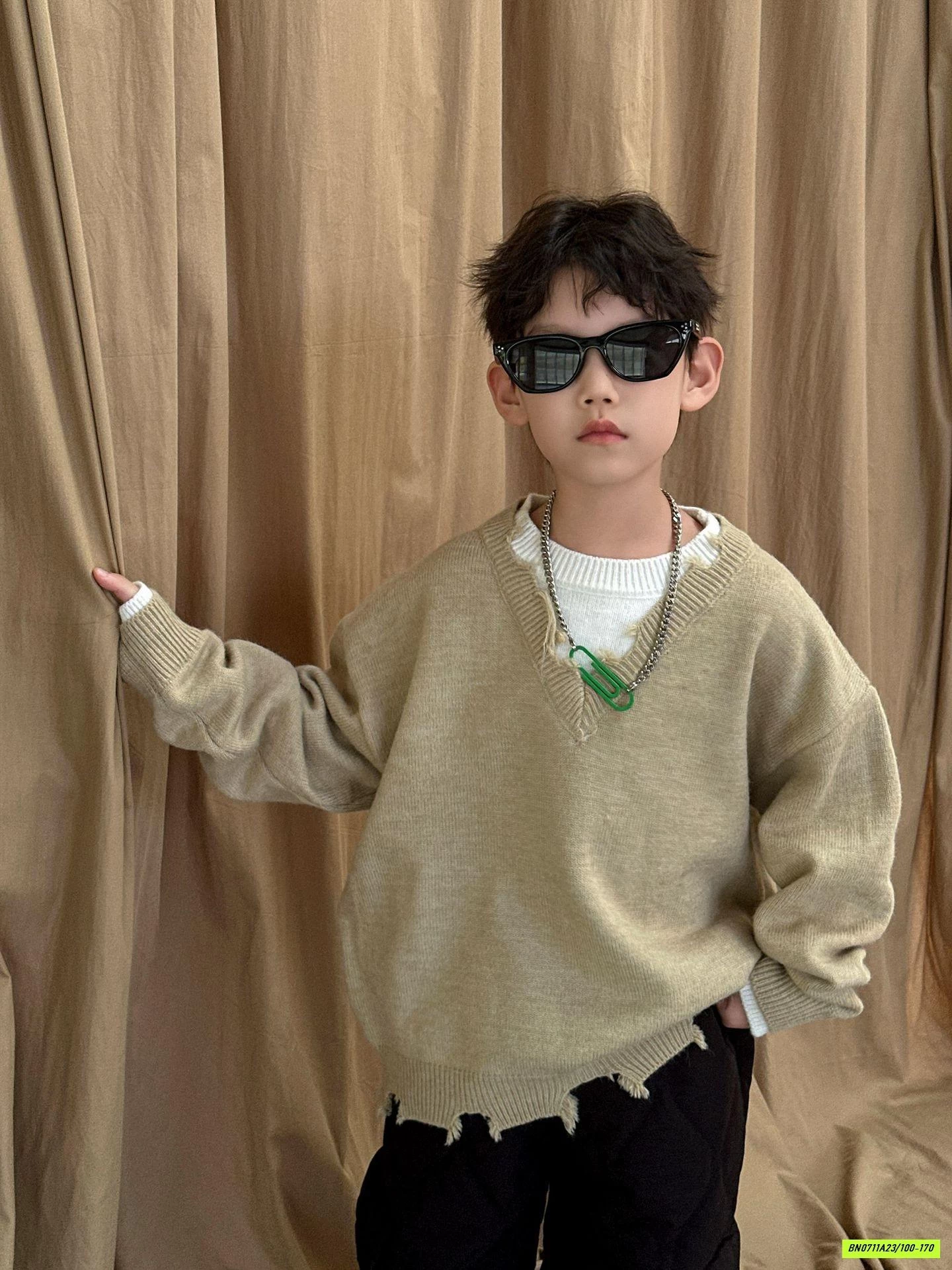 ÁO LEN RÁCH CÁ TÍNH