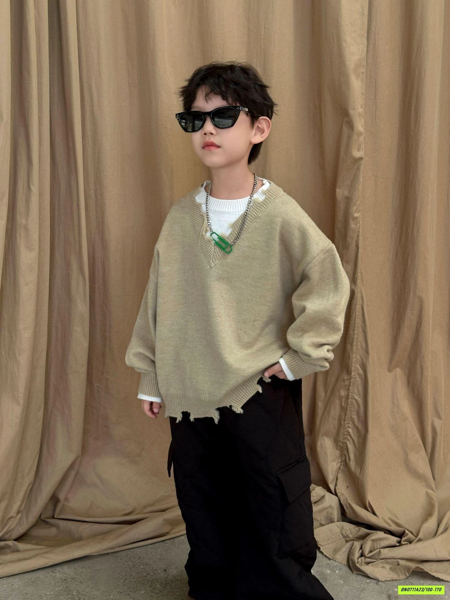 ÁO LEN RÁCH CÁ TÍNH