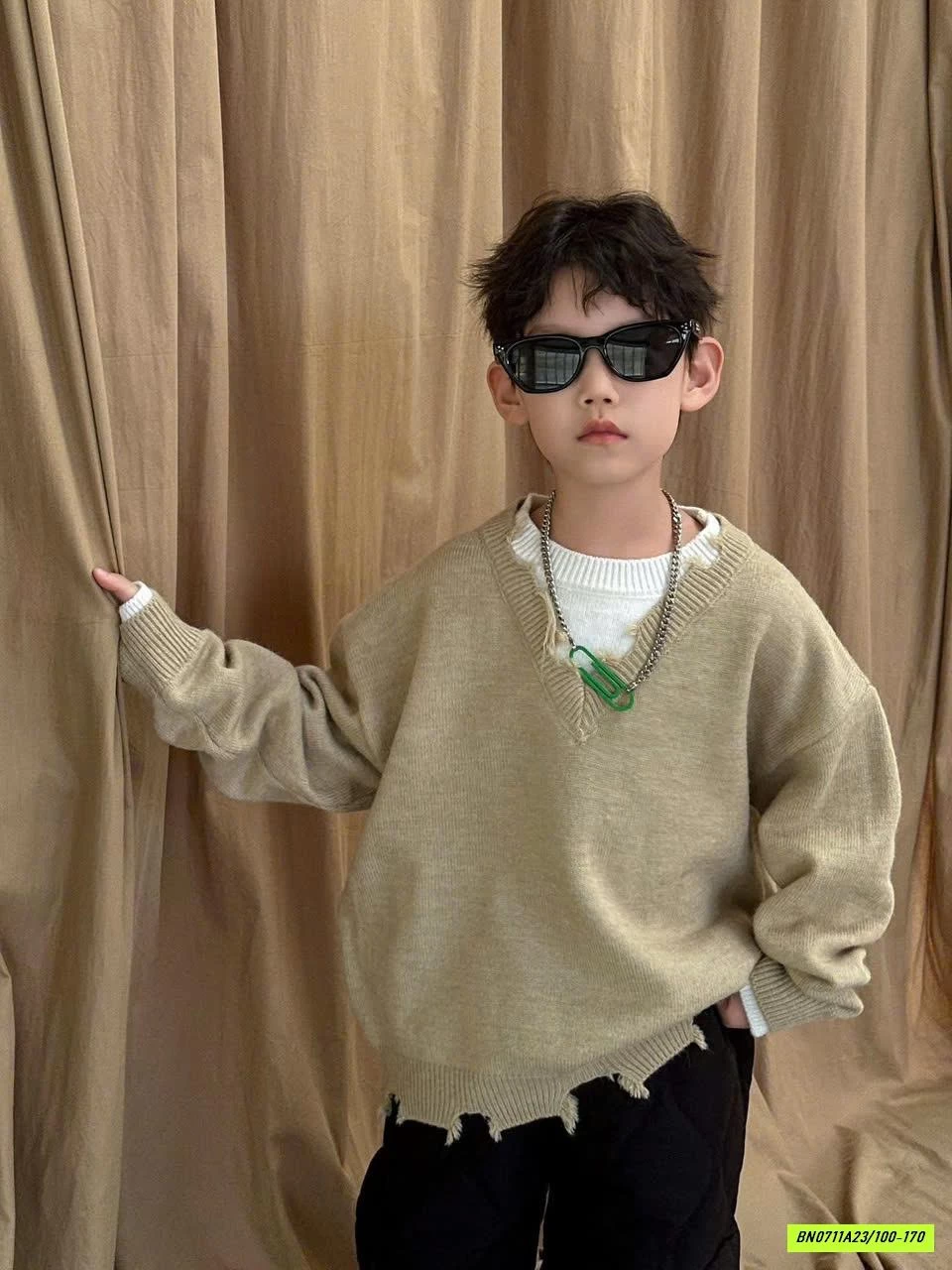 ÁO LEN RÁCH CÁ TÍNH