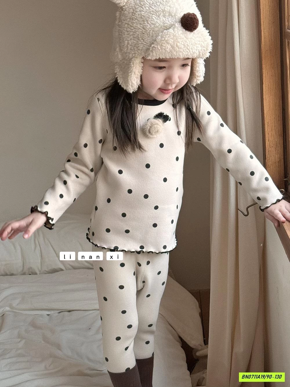 BỘ LÓT LÔNG NHÍ TONE HÀN LINANXI