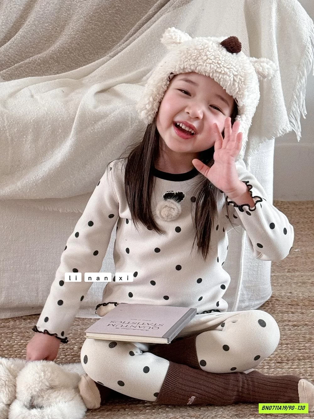 BỘ LÓT LÔNG NHÍ TONE HÀN LINANXI