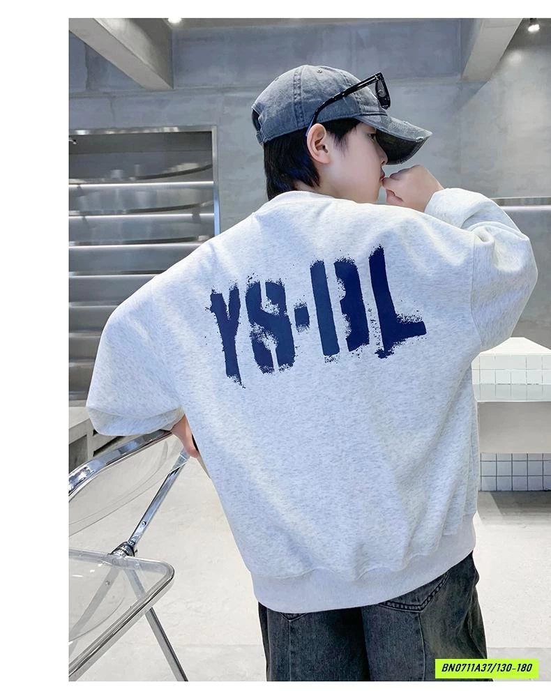 ÁO NỈ IN CHỮ CỔ TRÒN