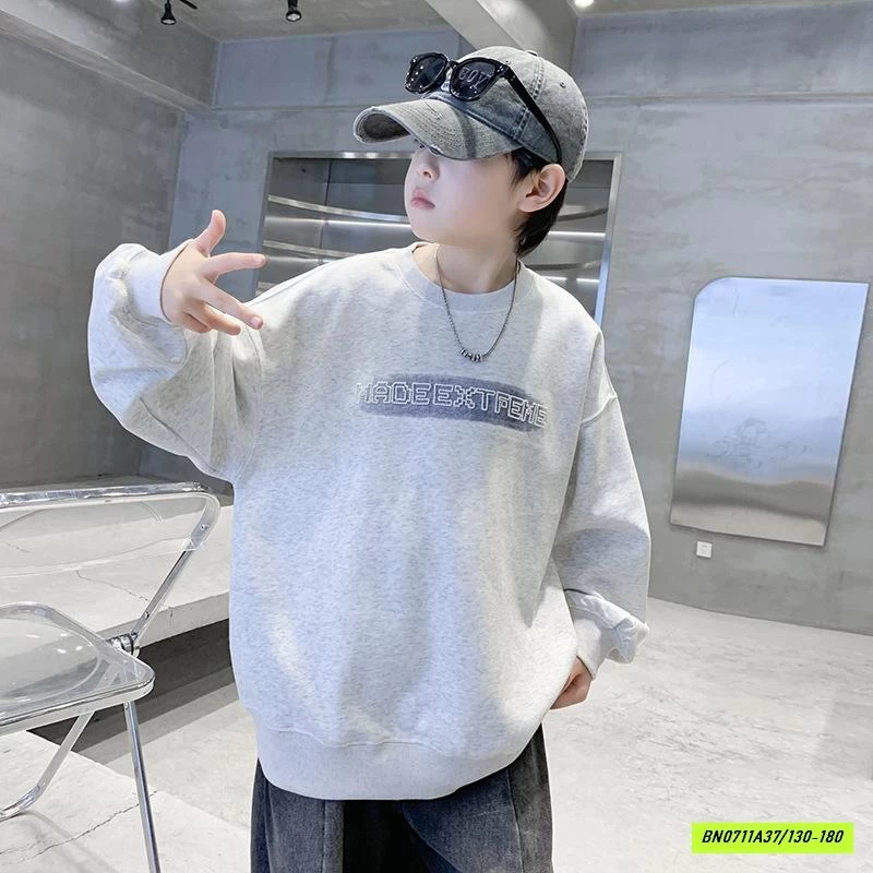 ÁO NỈ IN CHỮ CỔ TRÒN