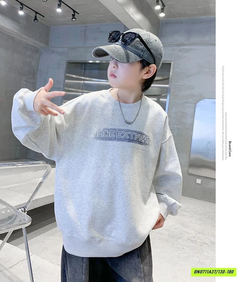 ÁO NỈ IN CHỮ CỔ TRÒN