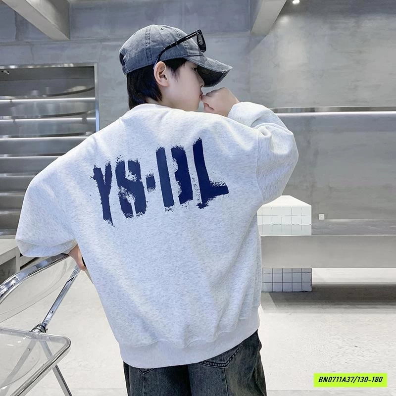 ÁO NỈ IN CHỮ CỔ TRÒN