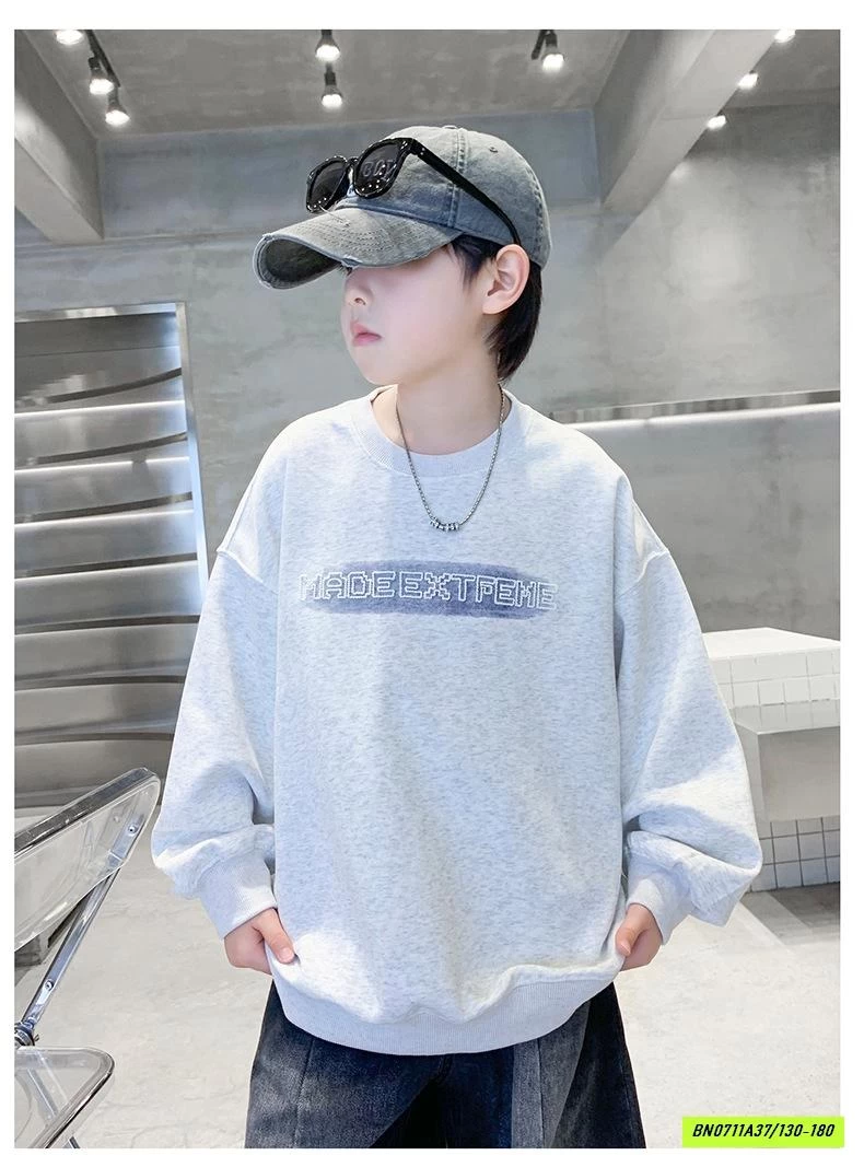 ÁO NỈ IN CHỮ CỔ TRÒN