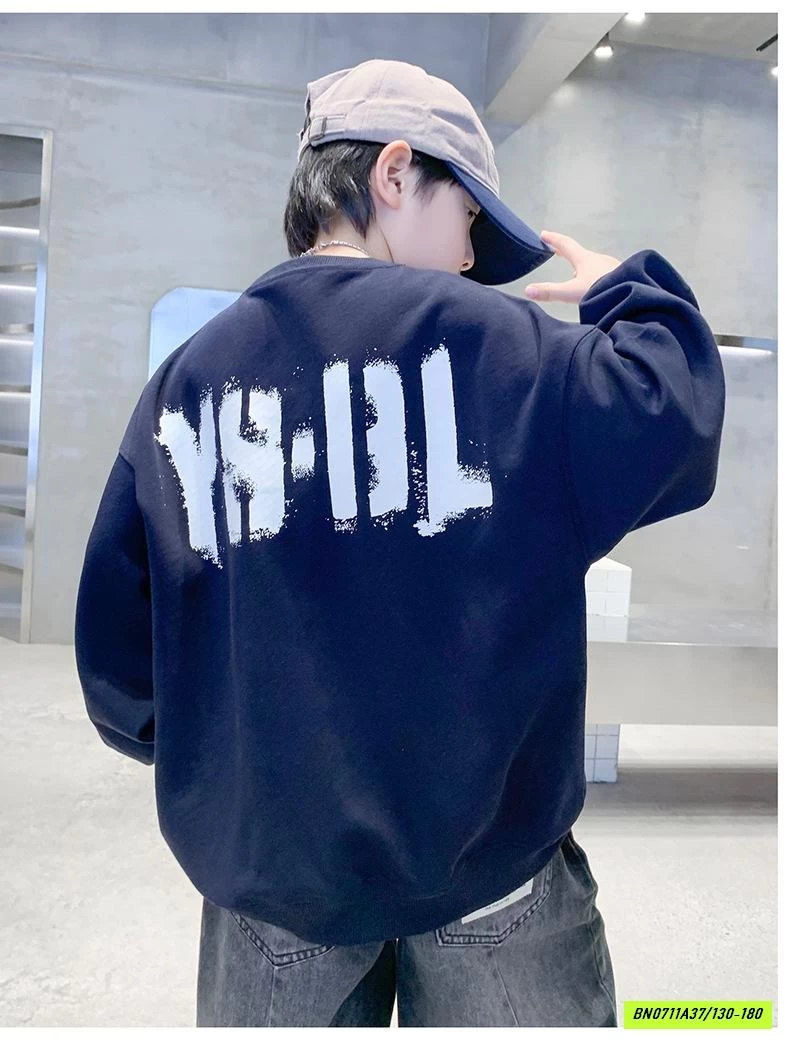 ÁO NỈ IN CHỮ CỔ TRÒN