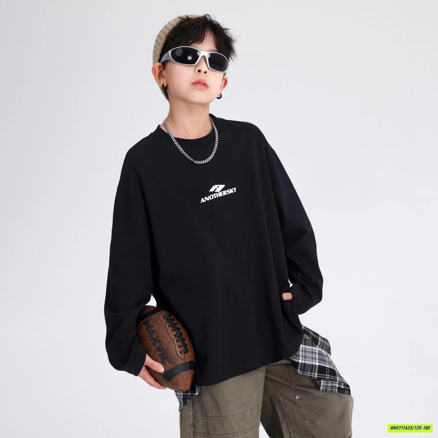 ÁO THUN CỔ TRÒN BE3TX5805 HHBABY