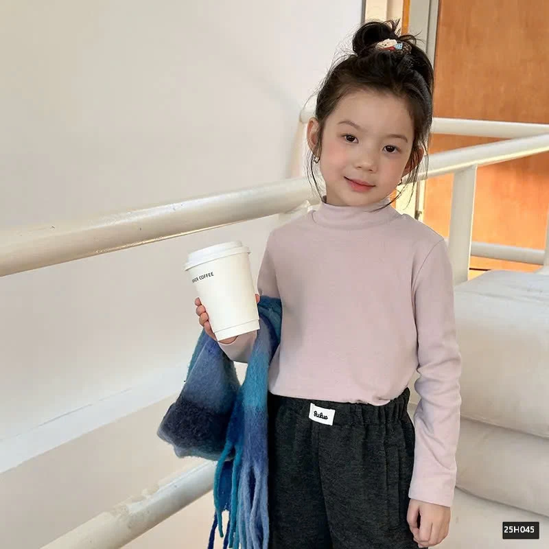 ÁO THUN GIỮ NHIỆT TRƠN MÀU CAO CỔ AMBB 25H045