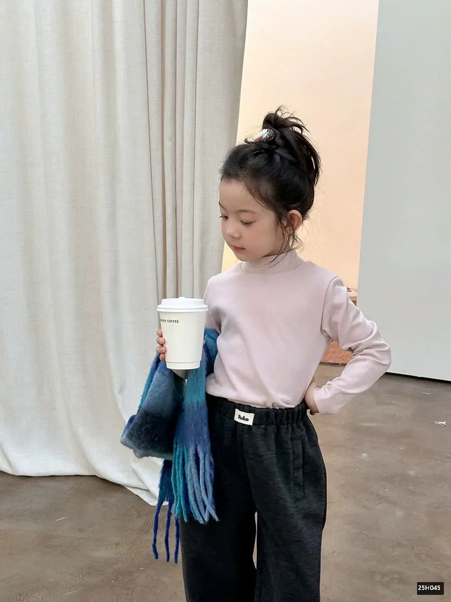 ÁO THUN GIỮ NHIỆT TRƠN MÀU CAO CỔ AMBB 25H045