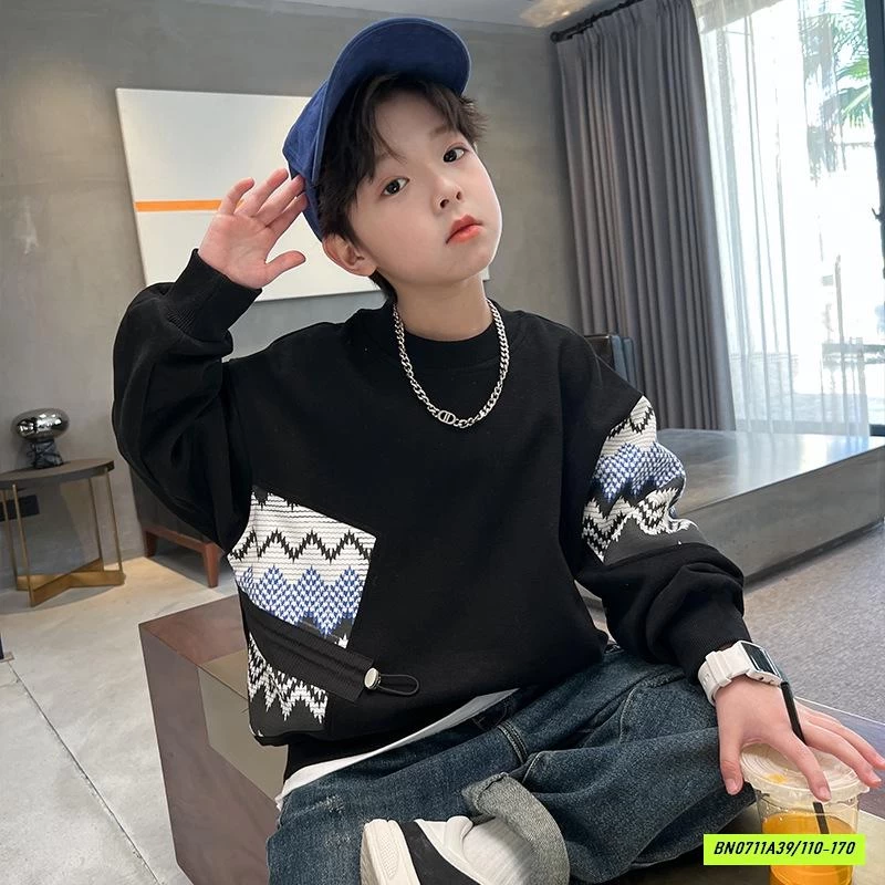 ÁO NỈ ÉP KHÓA HÔNG HHBABY