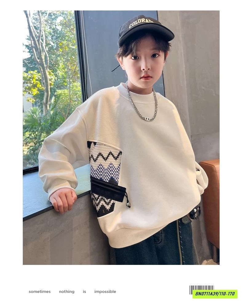 ÁO NỈ ÉP KHÓA HÔNG HHBABY