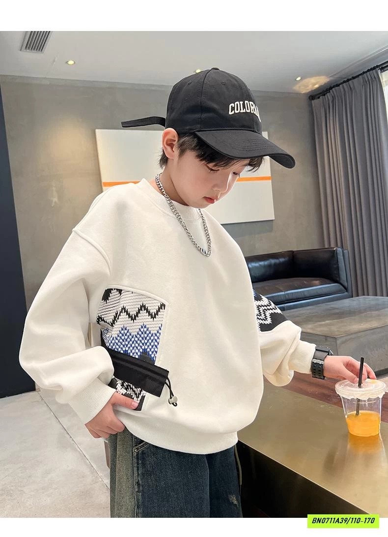 ÁO NỈ ÉP KHÓA HÔNG HHBABY