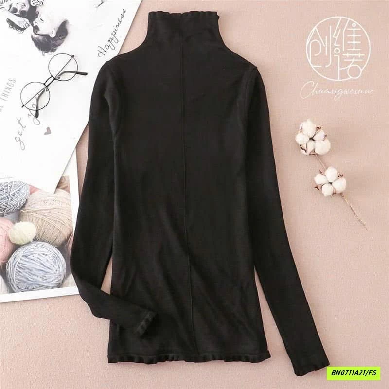 ÁO GIỮ NHIỆT NỘI ĐỊA CỔ BÈO GÂN TRƯỚC