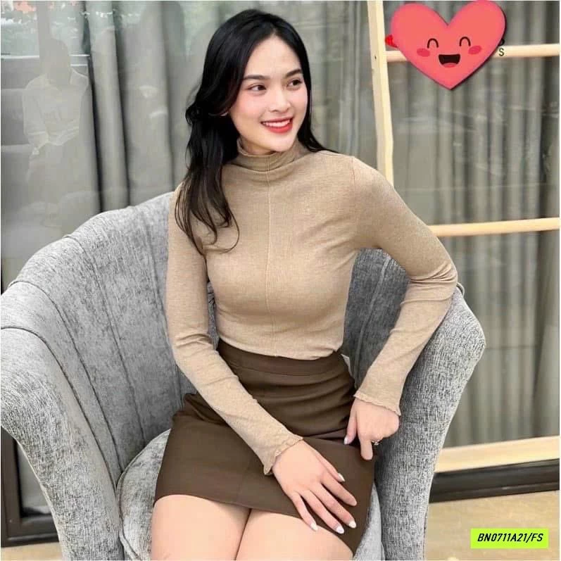 ÁO GIỮ NHIỆT NỘI ĐỊA CỔ BÈO GÂN TRƯỚC