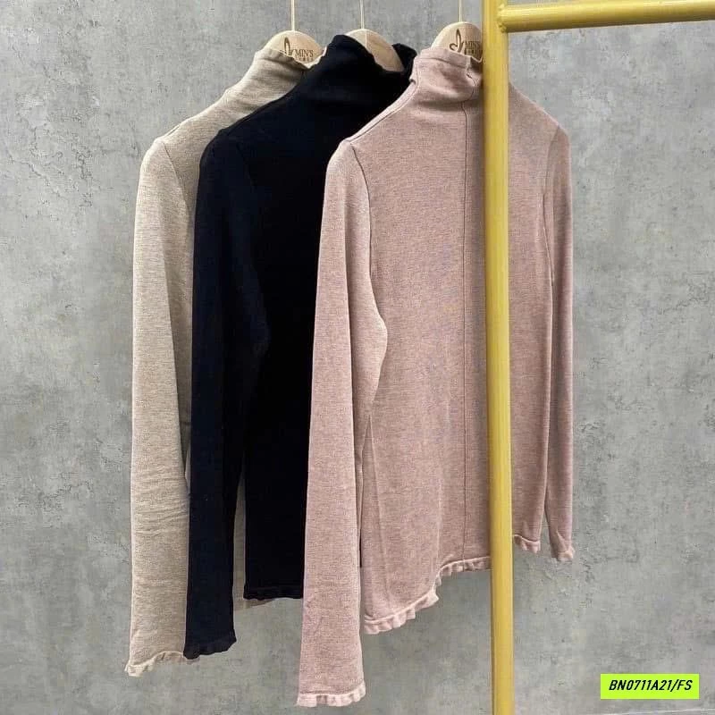 ÁO GIỮ NHIỆT NỘI ĐỊA CỔ BÈO GÂN TRƯỚC