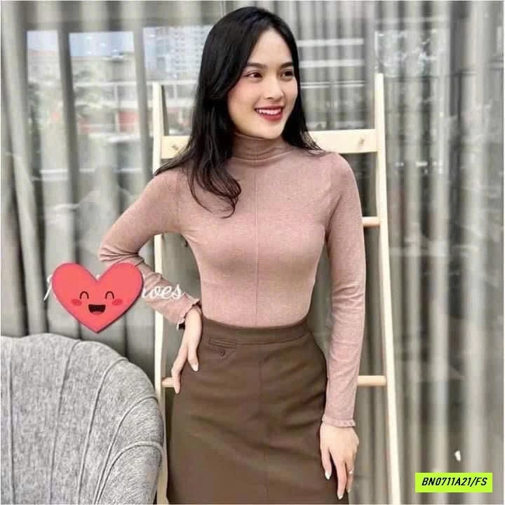 ÁO GIỮ NHIỆT NỘI ĐỊA CỔ BÈO GÂN TRƯỚC