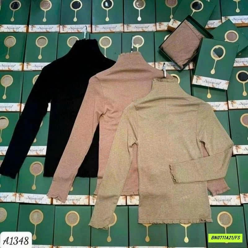 ÁO GIỮ NHIỆT NỘI ĐỊA CỔ BÈO GÂN TRƯỚC