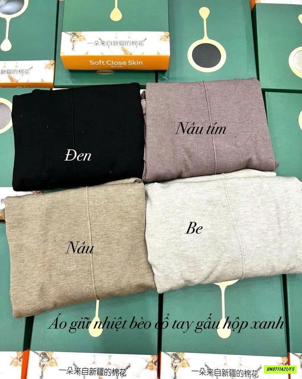 ÁO GIỮ NHIỆT NỘI ĐỊA CỔ BÈO GÂN TRƯỚC