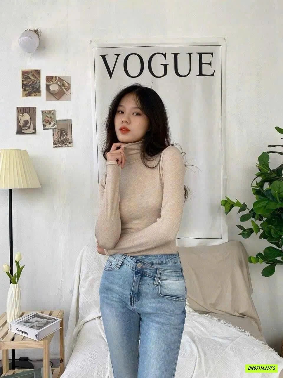 ÁO GIỮ NHIỆT NỘI ĐỊA CỔ BÈO GÂN TRƯỚC